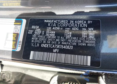 2024 Kia Seltos Sx Turbo from USA, damaged, VIN KNDETCA75R7640820